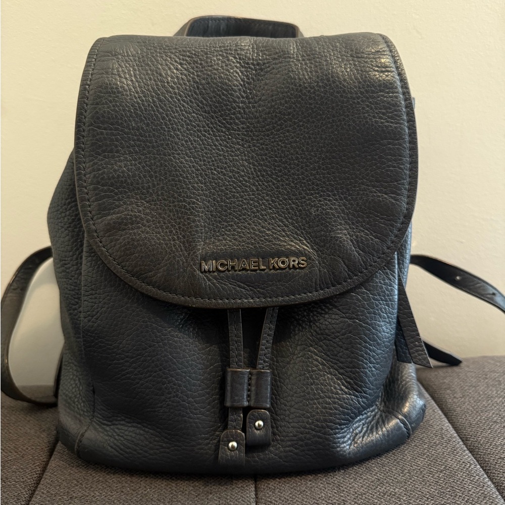 Michael Kors Indigo Leather Backpack